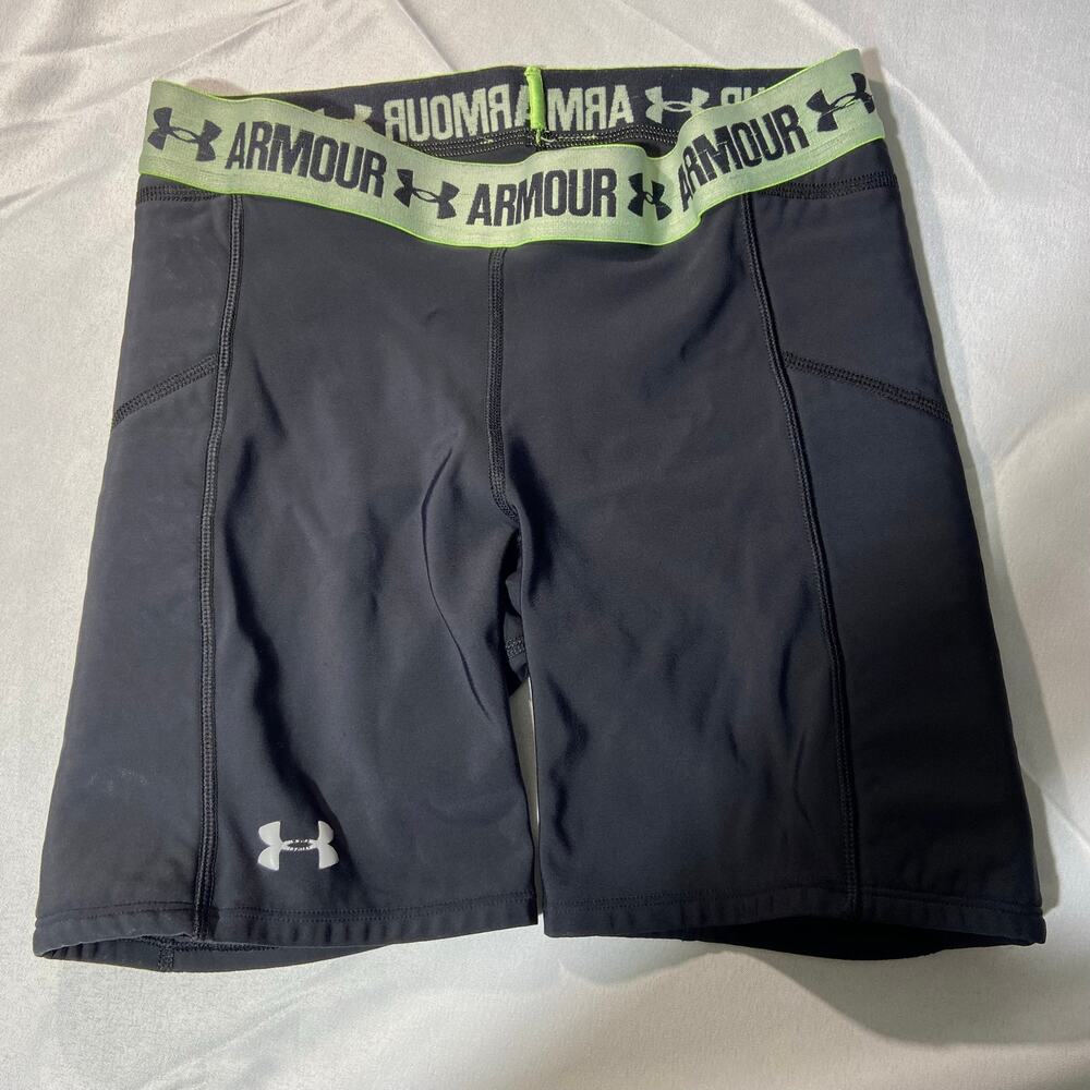 Under Armour Black Padded Biker Shorts Small